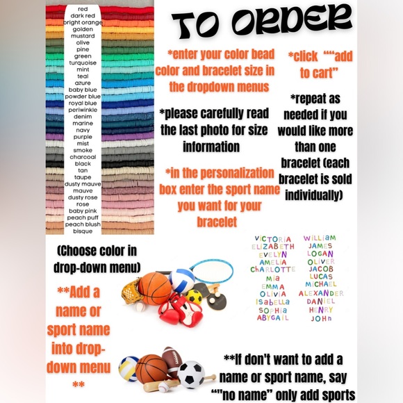 Soccer (Sports) Heishi Bracelet - Picture 8 of 10